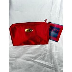 Christian Dior Parfums satin makeup pouch | Red